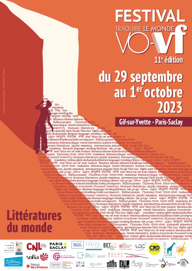 Affiche 2023 du Festival de littérature étrangère Vo-Vf