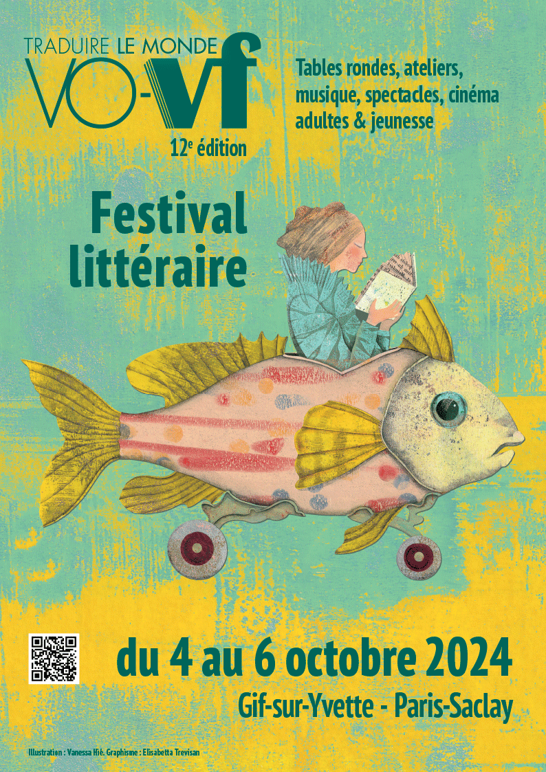 Affiche 2024 du Festival de littérature étrangère Vo-Vf